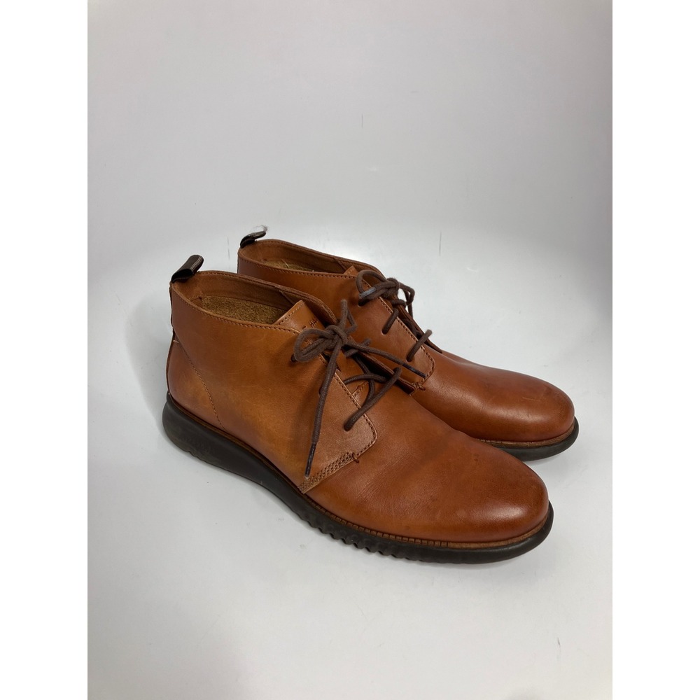 Cole Haan Zerogrand Chukka Boots Mens 9.5 Brown Leather Good C26944 Grand.OS